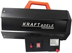 Aerotermă pe gaz LPG 25 kW KraftDele KD11734 cu reductor și furtun, pentru atelier, garaj, hală și spații gospodărești - Img 4