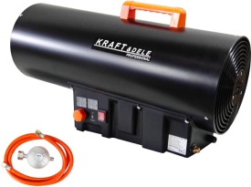 Aerotermă pe gaz LPG 60 kW cu termostat și afișaj KraftDele KD11702 pentru hale, ateliere și spații de lucru mari - Img 5