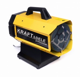 Aerotermă pe gaz LPG KraftDele KD11735 45 kW cu reductor și furtun, pentru încălzire rapidă în atelier, garaj și șantier - Img 3