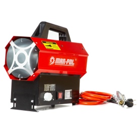 Aerotermă pe gaz Mar-Pol 30 kW cu termostat LCD, furtun și reductor incluse, pentru încălzirea rapidă a spațiilor de lucru - Img 4