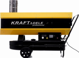 Aerotermă pe motorină KraftDele 65 kW cu termostat digital și evacuare fum, model KD11717 - Img 11