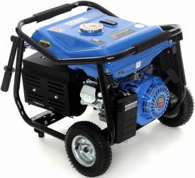 Agregat de curent monofazat KraftDele KD142, 3000 W, 230 V și 12 V, motor 4 timpi, cu roți transport - Img 6
