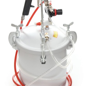Agregat de vopsire pneumatic 8L KraftDele KD1653 cu rezervor din aluminiu, regulator de presiune și manometru - Img 8