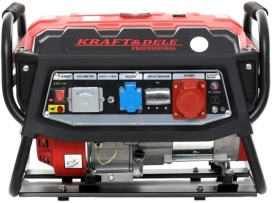 Agregat generator curent trifazat KraftDele KD137, 3000W, 230V/380V/12V, motor 4 timpi 7 KM, rezervor 15L - Img 2
