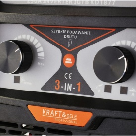 Aparat de sudură invertor KraftDele KD1877 MIG/MAG, MMA și TIG, 230V, 40-250A, cu tehnologie IGBT - Img 5