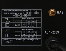 Aparat de sudură invertor MIG/MMA 250A KraftDele KD1837, tehnologie IGBT, alimentare 230V, podaj intern de sârmă - Img 12