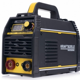 Aparat de sudură invertor MMA IGBT KraftDele KD1867 cu afișaj LCD, 20-330A, pentru electrozi 1,6-4 mm