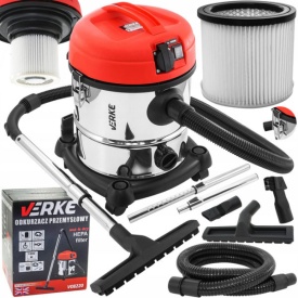 Aspirator industrial umed-uscat 20L, 1200W, cu priză pentru scule electrice și filtru HEPA, MaxRom V08220 - Img 2