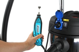 Aspirator industrial umed-uscat Mar-Pol RIPPER 20L cu priză pentru scule electrice, funcție suflare și filtru HEPA Ready - Img 5