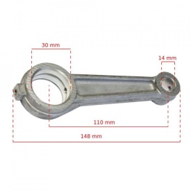 Biela pentru piston cap compresor diametru 65 mm B-ACB.BIEL.65 Barracuda – Kraft&Dele
