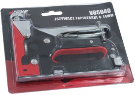 Capsator tapițerie manual metalic VERKE 4-14 mm, cu reglaj al forței de capsare, compatibil cu capse tip U, C și T - Img 10