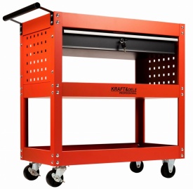 Cărucior atelier KraftDele KD366 – 4 sertare, roți cu frână, mobil, organizare scule, construcție metalică
