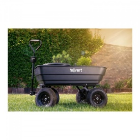 Carucior de gradina 350kg 125L HT-Q.BASS-125G Hillvert 10090076 – Kraft&Dele