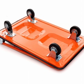Cărucior platformă de transport KraftDele KD3090, capacitate 300 kg, mâner rabatabil, pentru depozit, atelier și livrări - Img 11