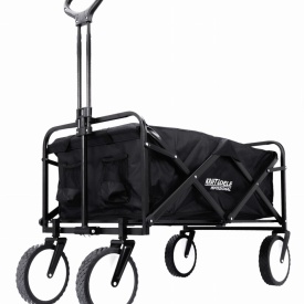Cărucior transport pliabil 130L KraftDele KD3088, cadru din oțel, roți pline din cauciuc, mâner reglabil