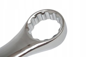Cheie combinată fixă-inelară 46 mm din oțel crom-vanadiu, finisaj polisat, pentru service auto și vulcanizare, MaxRom - Img 8