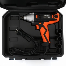 Cheie de impact electrică KraftDele KD1557, 2100W, 800 Nm, prindere 1/2 inch, cu 3 tubulare și valiză de transport - Img 5