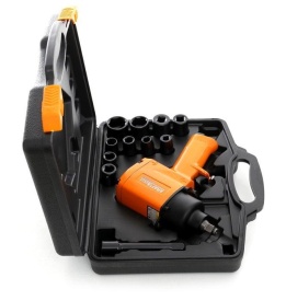 Cheie de impact pneumatică KraftDele KD1425, 1050 Nm, pătrat 1/2 inch, cu 10 tubulare de impact și valiză - Img 4