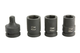Cheie electrică de impact 3/4 inch Mar-Pol M80491, 800 Nm, cu 3 tubulare și adaptor 3/4 la 1/2 pentru atelier și garaj - Img 4