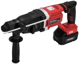 Ciocan rotopercutor cu acumulator KraftDele KD3195, 21V, 4,5J, fără perii, 2 acumulatori 4Ah, SDS-Plus, 4 moduri de lucru