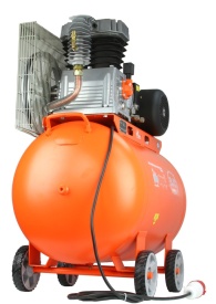 Compresor aer 200L 4kW BJC B88030 – debit 600 l/min, 10 bar, compresor profesional trifazic cu transmisie pe curea - Img 3