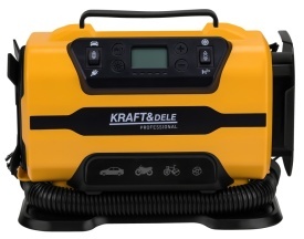 Compresor Auto 12V / 230V 150 PSI cu Lanternă LED & Mod Suflantă – Dual Power | KraftDele KD3441 - Img 2
