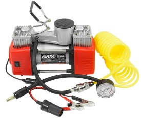 Compresor auto 12V MaxRom cu manometru precis, cilindru metalic dublu, furtun 5 m și alimentare la baterie sau priză auto - Img 7