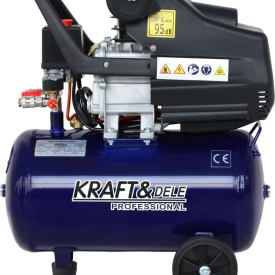 Compresor de aer cu ulei KraftDele KD4050, rezervor 24L, 230V, 8 bar, 205 l/min, pentru atelier, garaj și service - Img 1