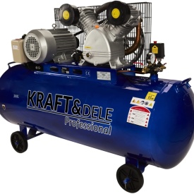 Compresor de aer cu ulei KraftDele KD4061, 300L, 2 pistoane, 400V, 5,5 kW, 820 l/min, cu separator ulei și apă - Img 3