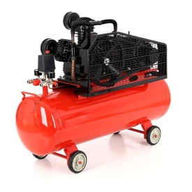 Compresor de aer cu ulei KraftDele KD408, 200L, 3 pistoane, 400V, transmisie pe curea, 8 bar, pentru atelier și aplicații intense - Img 4