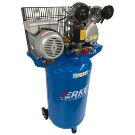 Compresor de aer vertical 100 litri, 2 cilindri 3kW, 220V VERKE V81110 – Kraft&Dele