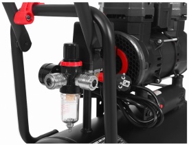 Compresor Fără Ulei 24L 1450W 249L/min 8 Bar – Profesional, Mobil, Ideal pentru Atelier & Stomatologie | KraftDele KD4081 - Img 10
