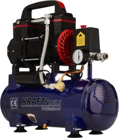 Compresor Fără Ulei 9L 1200W 155L/min – Compact, Silențios și Ușor de Transportat | KraftDele KD2127