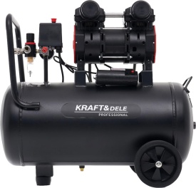 Compresor fără ulei KraftDele KD1386, rezervor 50L, 8 bar, 1500W, pentru atelier, garaj și utilizări casnice