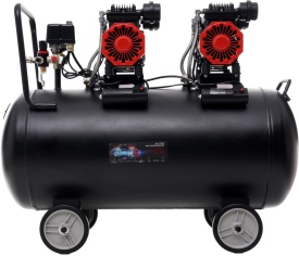 Compresor fără ulei KraftDele KD1387, 100L, 2 x 1500W, 8 bar, debit 290 L/min, pentru atelier, service și garaj - Img 5