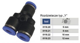 Conector tip Y PY 8mm MA0118.21 – Kraft&Dele