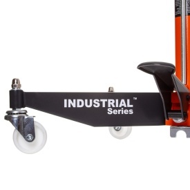 Cric hidraulic pentru cutii de viteze Mar-Pol B80415, capacitate 0,6T, ridicare 1240-2000 mm, cu pompă de picior și 4 roți - Img 10