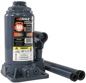 Cric hidraulic tip butelie 10T MaxRom V80122, compact și robust pentru service auto, atelier și garaj - Img 2