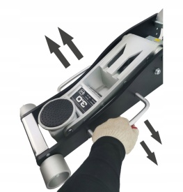 Cric hidraulic tip crocodil 3T BJC M80232 – aluminiu ultra-ușor, profil scăzut 95mm, pompă dublă rapidă - Img 9