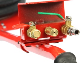 Cric pneumatic tip pernă 6T Mar-Pol M80128, podnoșnik auto cu 3 burdufuri, înălțime max. 40 cm - Img 7