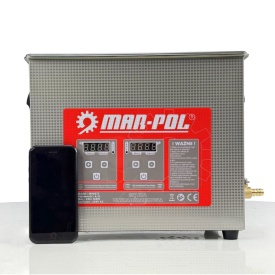 Cuva de curățare cu ultrasunete Mar-Pol 6,5L, 40 kHz, 180W, cu încălzire 200W și timer, pentru piese și componente - Img 10