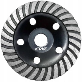 Disc diamantat tip cupă turbo VERKE 125 mm pentru șlefuirea betonului, pietrei, granitului și cărămizii - Img 11