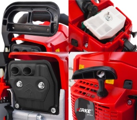 Drujbă pe benzină MaxRom 3,5 CP, 54 cc, lamă 55 cm, Easy Start, ungere automată, pentru tăiere lemn și întreținere arbori - Img 7