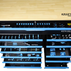 Dulap mobil de scule KraftDele KD1062 cu 501 piese, 12 sertare și organizare completă pentru atelier și garaj - Img 7