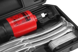 Extractor hidraulic 20T Mar-Pol pentru rulmenți și roți dințate, cu 2/3 brațe, reglaj larg și valiză de transport - Img 5
