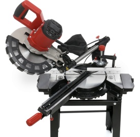 Fierăstrău circular de banc tip pendular KraftDele KD3010 cu laser, bază metalică și disc 250 mm pentru tăieri în lemn - Img 8