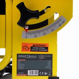 Fierăstrău de masă KraftDele KD5291, 2000W, disc 200 mm, înclinare 0-45°, pentru lemn, PAL, placaj și plastic - Img 8