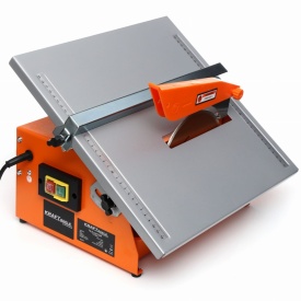 Fierăstrău de masă pentru tăiat gresie și faianță KraftDele KD577, 1800W, disc diamantat 180 mm, înclinare 0-45°