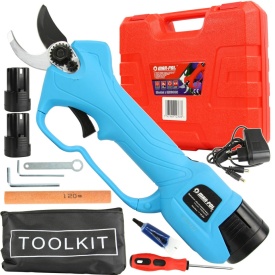Foarfecă electrică de grădină tip nicovală Mar-Pol 16.8V, tăiere 28 mm, acumulator, model XM83008