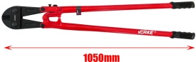 Foarfecă profesională VERKE pentru tăiat bolturi, sârmă, bare și lanțuri, 1050 mm, capacitate max. 16 mm - Img 5